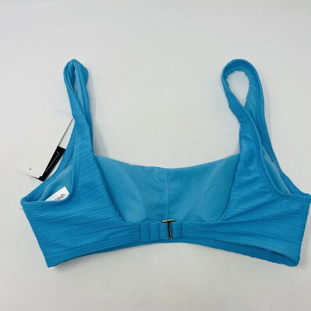 Salt +‎ Cove Juniors Small Mint Spark Variegated Ribbed Bralette Bikini Top 2617